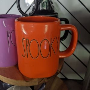 RAE DUNN orange Spooky Mug